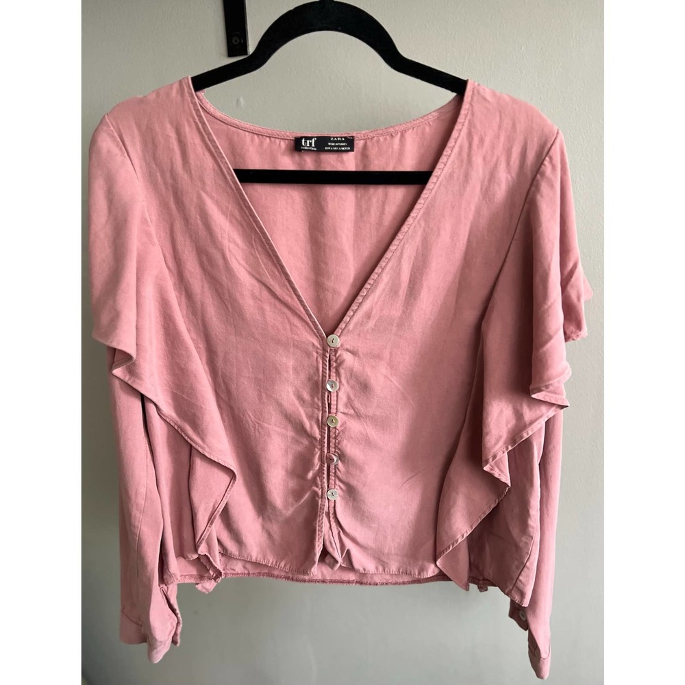 Zara Women's Blush Blouse Size Large
